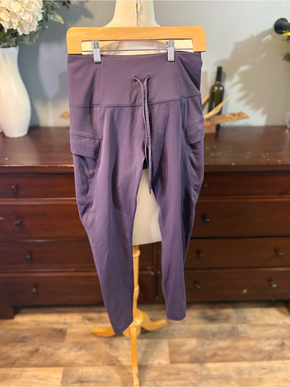 Spyder Plum High-Rise Cargo Leggings
